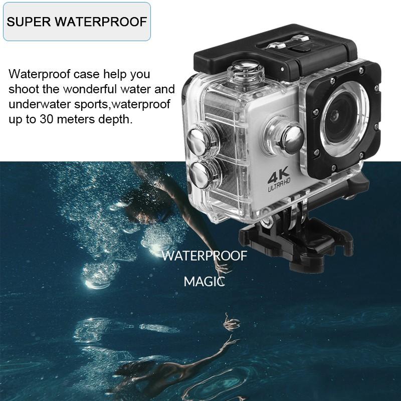 5V 50Hz/60Hz Actionkamera Ultra HD 4k 30m Wifi 2.0 170d Bildschirm HD 1080p Unterwasser Wasserdicht Sportkamera Go Extreme Pro Cam