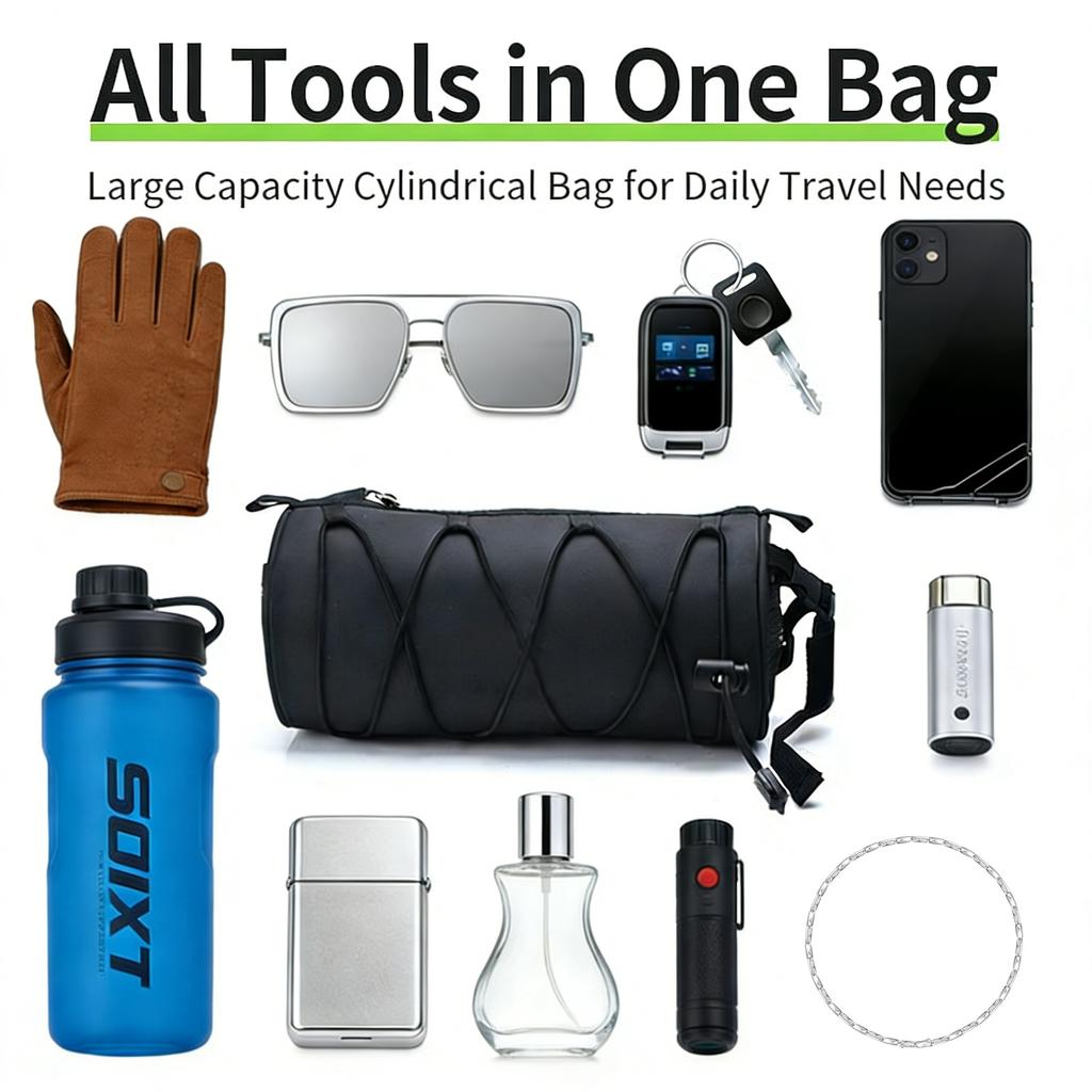 Mountain Bike Handlebar Bag Multifunction Portable Shoulder Bag Easy To Install Can Be Used For Cyclists' Mobile Phones Wallets