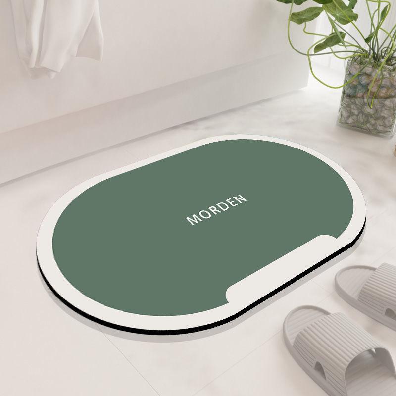 Diatom mud bathroom absorbent foot pad non-slip and dirt-resistant simple quick-drying mat toilet door pad ins wind foot pad