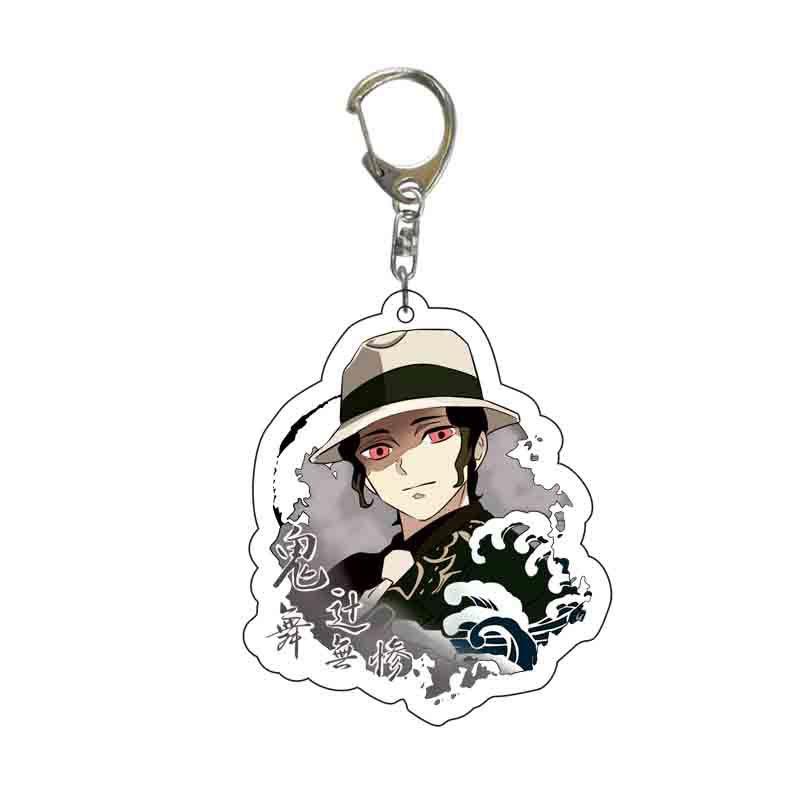 No Kimetsu Yaiba Tanjiro Nezuko Zenitsu Love Pillar Hashira Acrylic Keychain Anime Keychain Accessories For Kids Adults Children's Birthday Gift