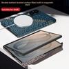 Luxury Business Carbon Fiber Texture Wireless Charger Case for Samsung Galaxy Fold 8 Fold 8 Ultra Hinge Matte Shockproof Anti Scratch Protection Cover