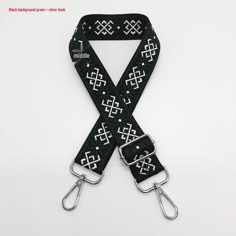 3.8cm Wide Diamond Jacquard Crossbody Strap for Bags and Backpacks.