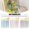 2sets Burst 10 High-quality Nylon Brush Set of Oil Brush Plastic Rod Art Painting Watercolor Gouache Painting Pen
