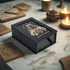 Push Pull Tarots Card Storage Box Wood Tarots Card Storage Case Portable Card Container Astrology Trinkets Box Enduring