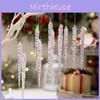 12pcs Transparent Acrylic Icicle Ornaments Stunning Christmas Tree Decorations