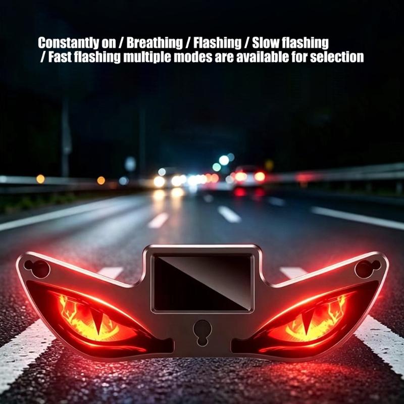 Car Window Styling Light Set Dynamic Flashing, Solar Rechargeable USB Powered LED Accent Lights with 3 Piece Suction Cup Design