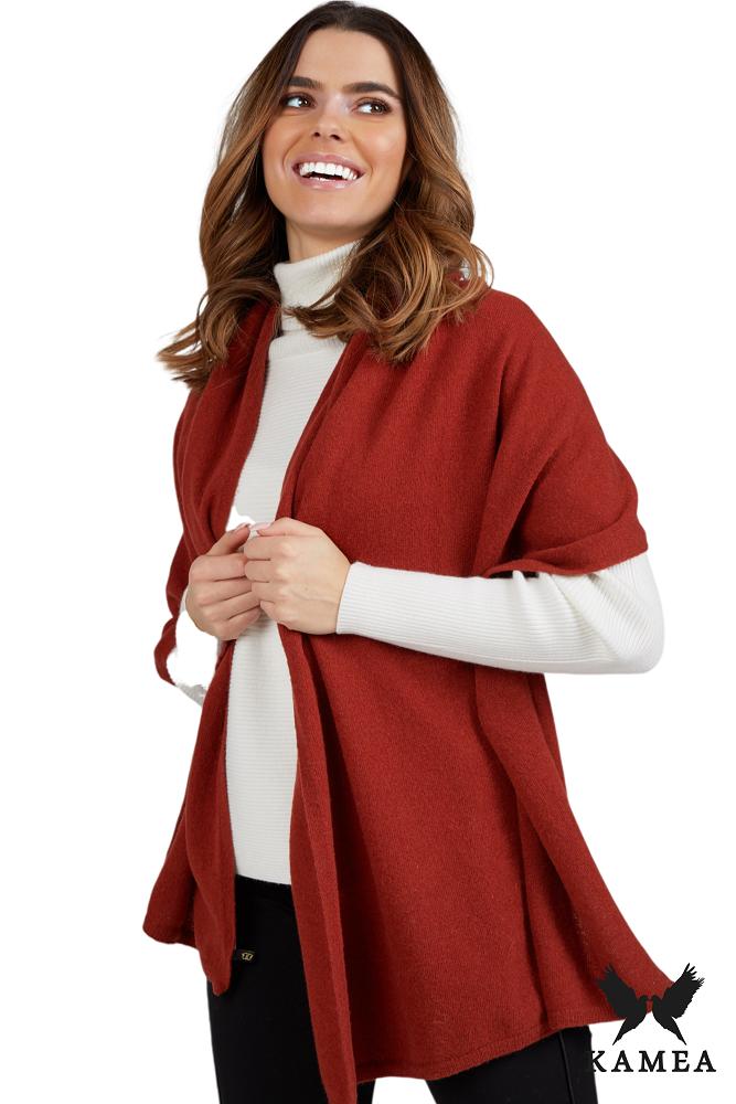 Scarf*01 Women' Winter Brick Color