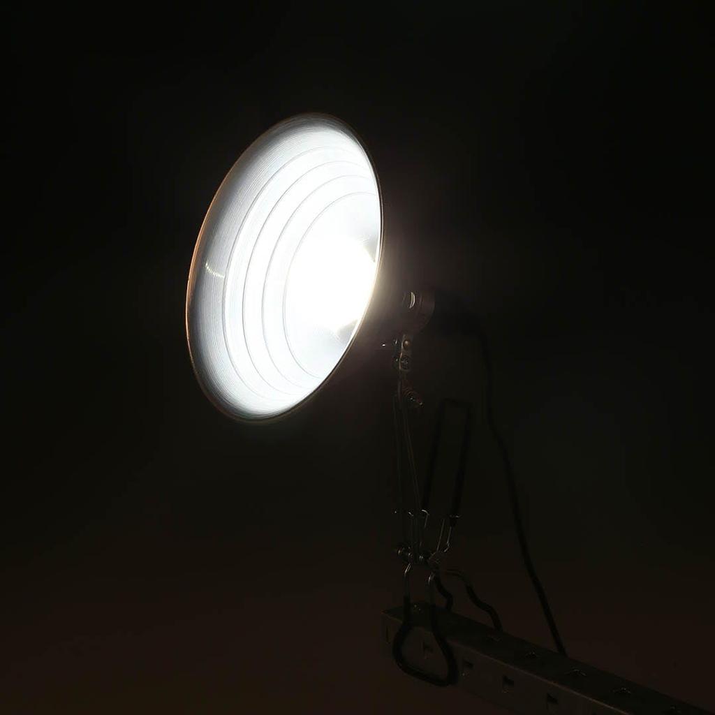 Dulton Aluminum Clip Lamp Medium Ivory Clip lighting with a distinct personality Light Outlet Photography Work IVORY Body length 37cm Diameter Cord