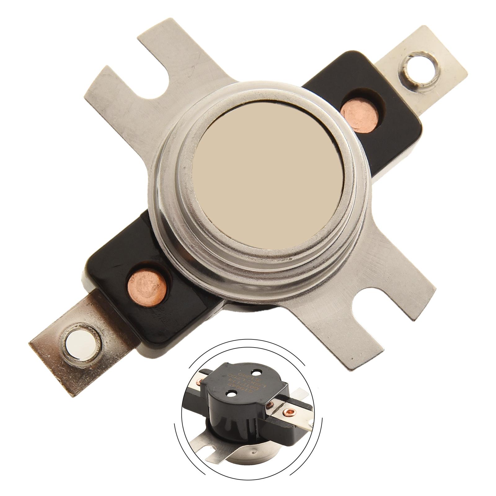 

Caselona Shower Switch Shower Thermal Cut-Out For Electric Showers Metal Construction Reliable Performance Silver Black Color