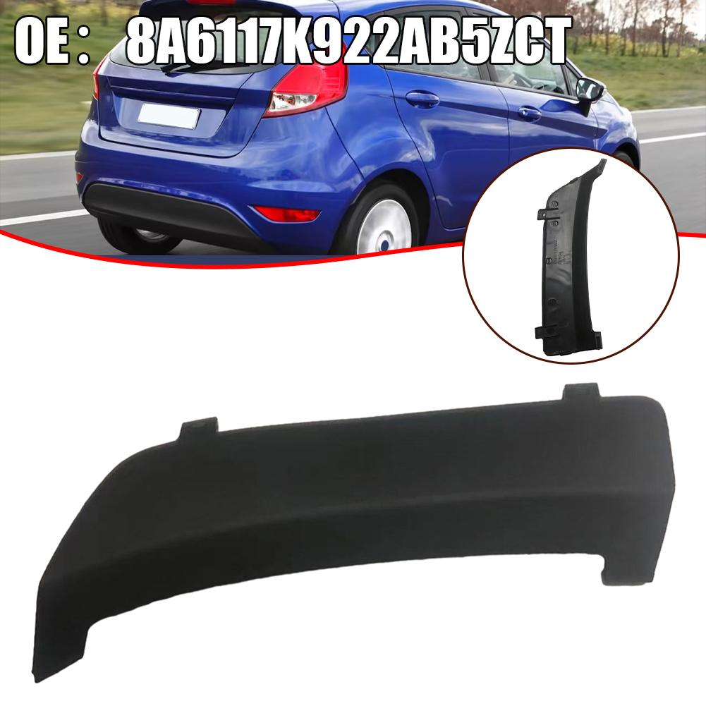 Practical Rear Bumper Tow Hook Eye Cap Cover Tow Hook Eye Cover Black 8A6117K922AB5ZCT For Ford Fiesta 2008-2016