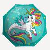 Magical Unicorn Plate: Fantasy for Kids' Rooms!Umbrella, Portable 3-Fold Compact Umbrella,Christmas Gift ES482