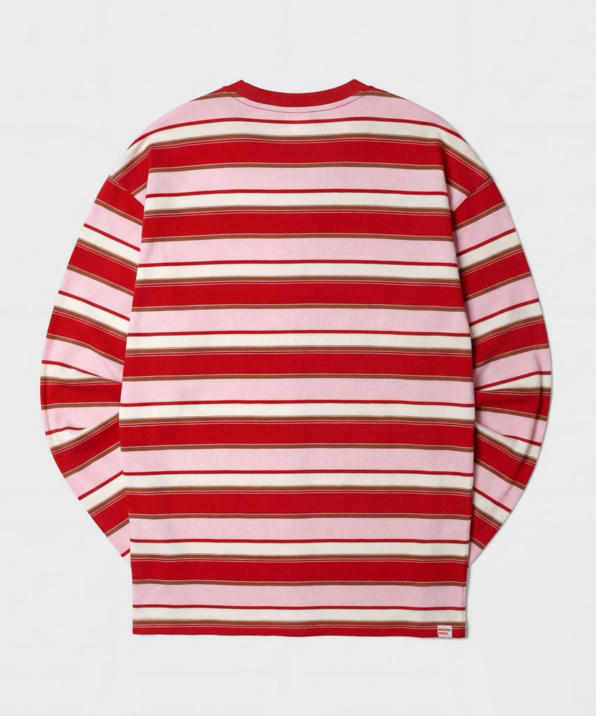 Maseumaluljeueopaeleol Multi Strip Long Sleeve_Pink