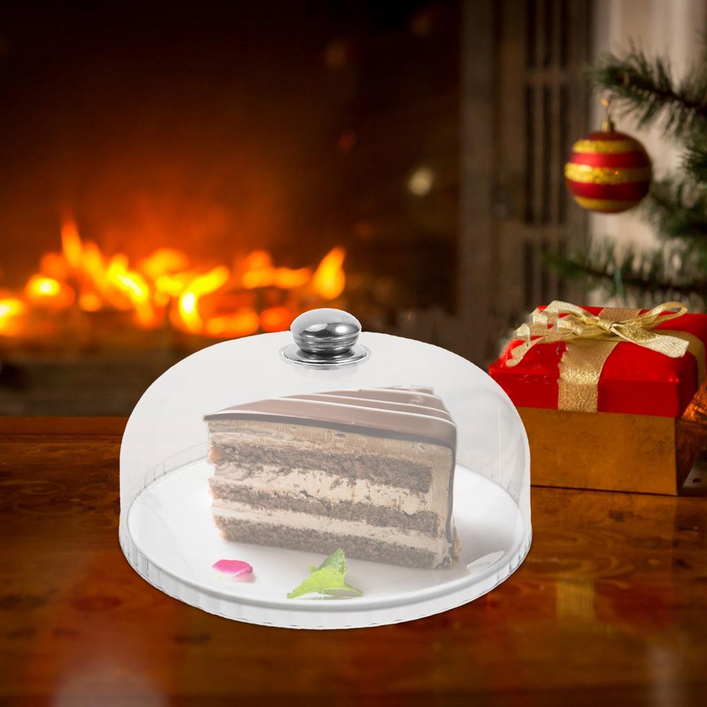 Acrylic Clear Cake Dome Cover Food Cloche Dome for Cakes Pies Muffins Cupcakes Dessert Display Reusable Portable Freshness