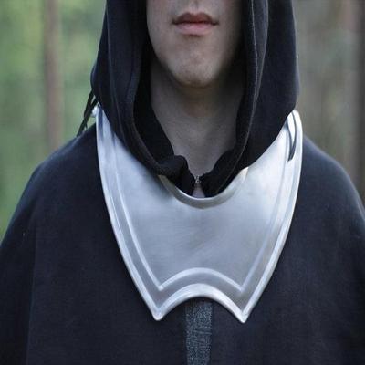 Ocelový nákrčník - Larp brnění - Cosplay - Kovová absorpce - Vyrobeno na zakázku - Larp obrana