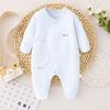 Casual Outfit Lace Up Baby Romper Long Pants Climb Baby Bodysuit Foot-Cover Frogsuit  Boy Girl