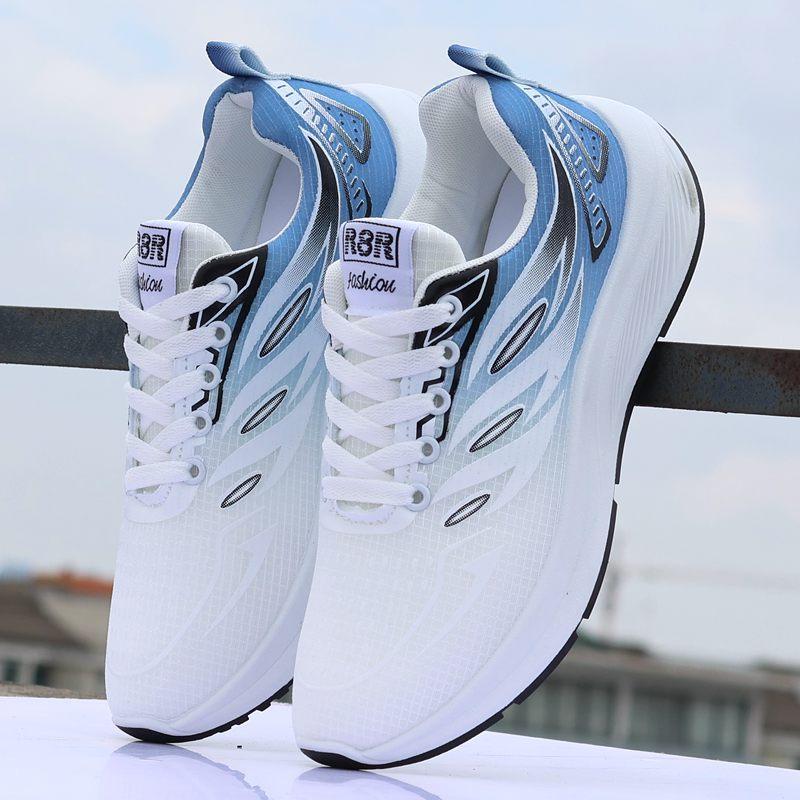 Men's Shoes 2024 New Summer Breathable Mesh Sports Casual Shoes Men's Soft-soled Non-slip Running Shoes Travel Shoes