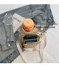 Korean Style Casual Small Square Nylon Crossbody Bag - 2026 Trendy Solid Color Women's Phone Bag