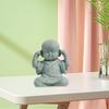 Monk Figurine Buddha Statue Crafts Handmade Ornaments Mini Decorative Miniature