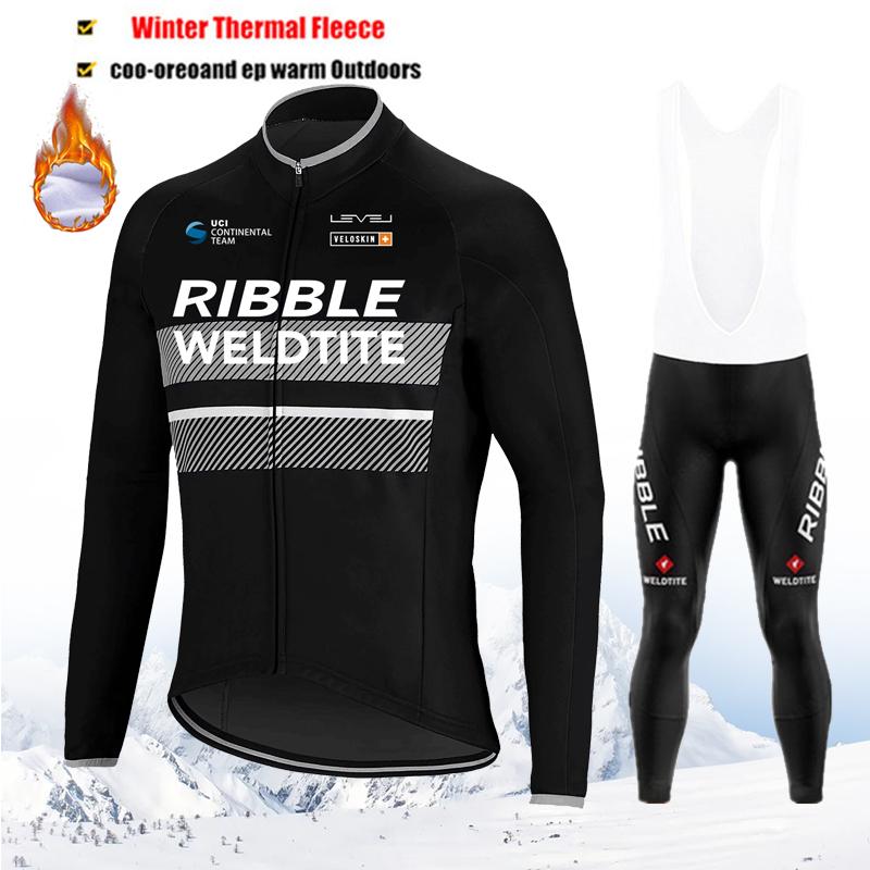 

2026 Winter Men s Cycling Jersey Sets Fleece Mountian Bicycle Clothes Wear Ropa Ciclismo Racing Bike Clothing Team Cycling Suit Asian size-S