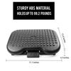 Verstellbare neigbare Fußstütze unter dem Schreibtisch Ergonomisches Massagegerät Multifunktionale Fußablage Fußhocker Home Office Gesundheitswesen Schwarz 45x35cm