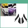 Premium Quality Universal 4pcs Car Front Bumper Lip Splitter Fins Body Spoiler Kit