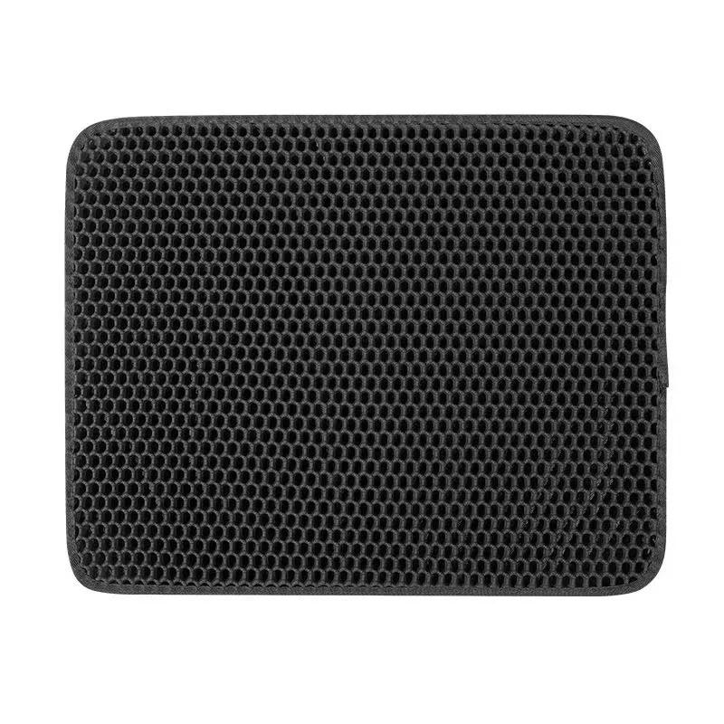 

Коврик для кошачьего туалета, двухслойный, водонепроницаемый, устойчивый к мочеиспусканию, легко моющийся, нескользящий, складной коврик для кошачьего туалета 60X90cm чёрный