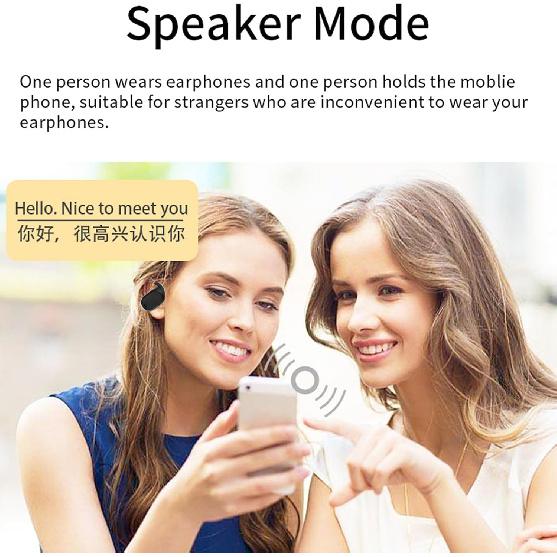 Translator Earbuds, 144 Language Translator Device, Two Way Real Time Translation High Accuracy, with Charging Case, Support Music Calling, Fit for