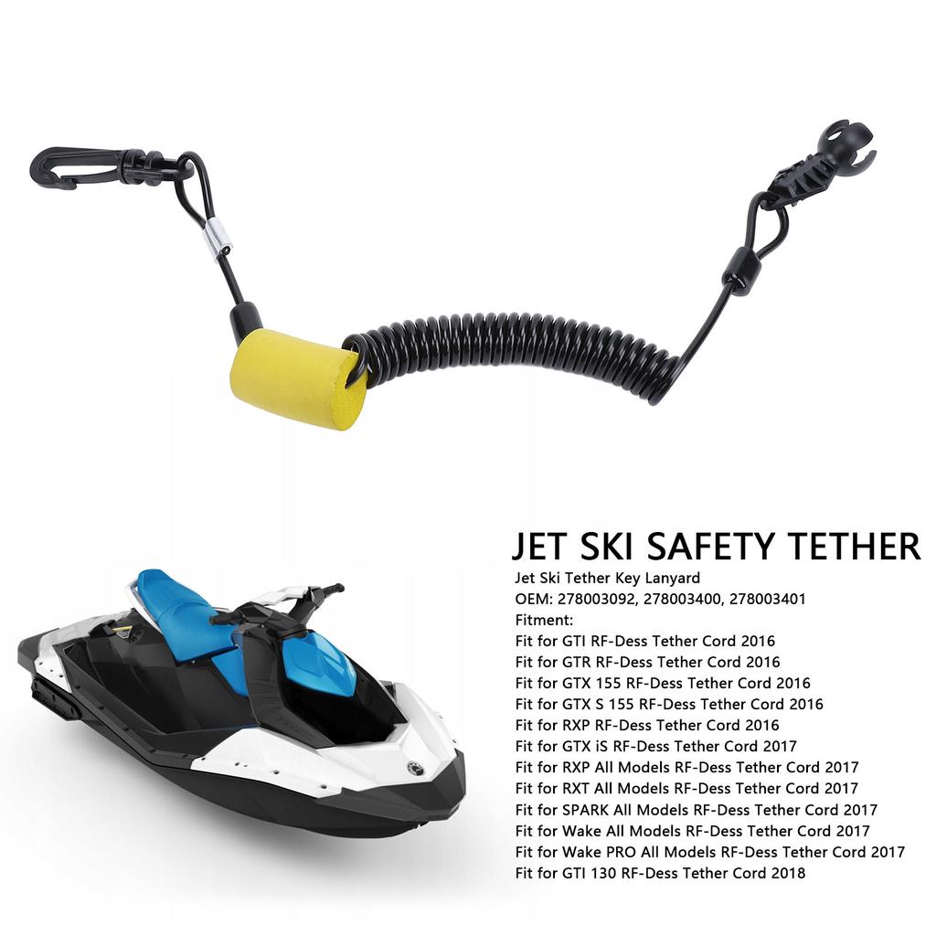 Ski Tether Key Lanyard Elastic Rope High Toughness Professional Long Lasting Use 278003400 Anti Theft for  GTR RXTX