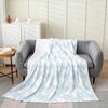 Contemporary Swirl Ring Line Art Pattern Comfortable Fleece Blanket Fit Living Room Bed Office All-match Simple Household Decor
