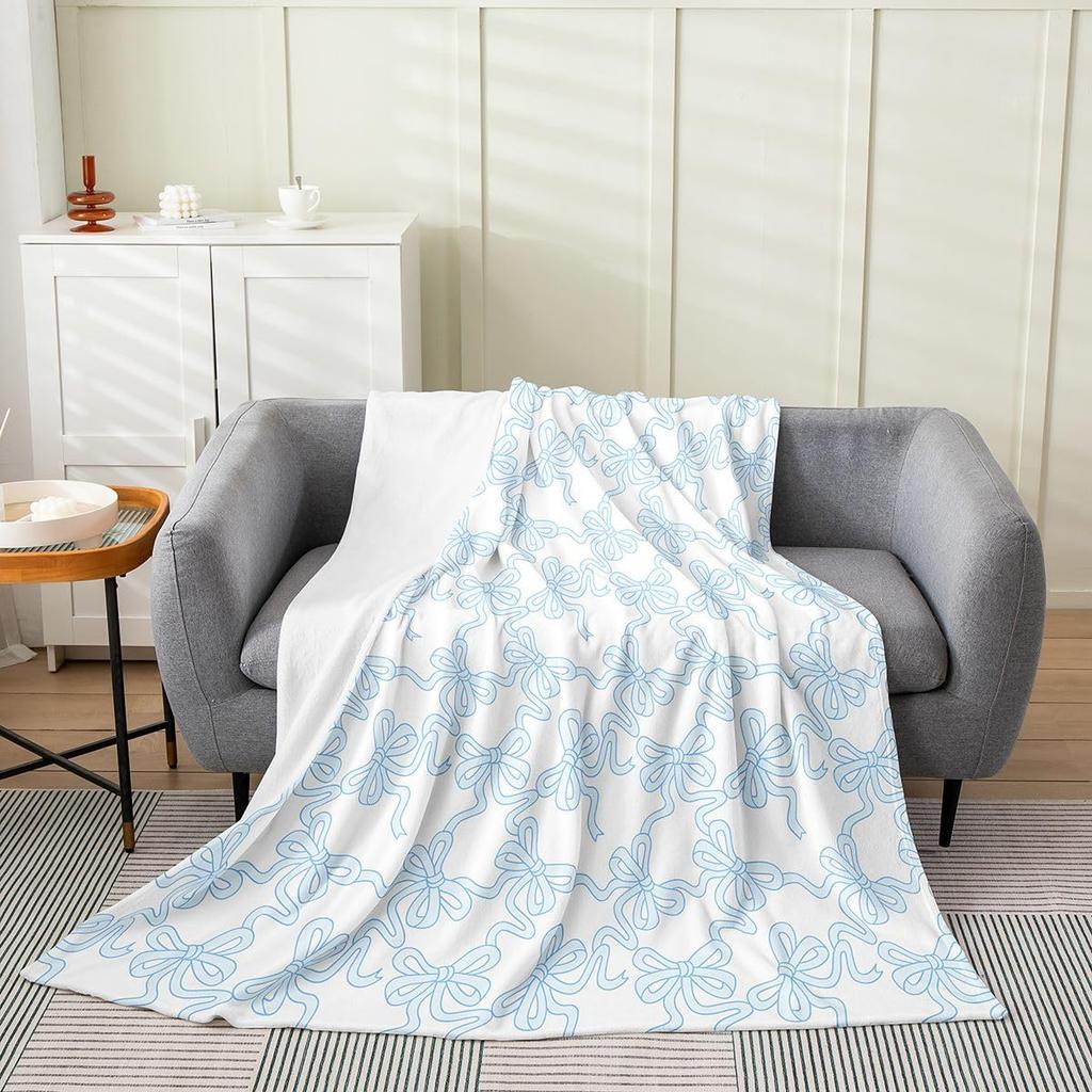 Contemporary Swirl Ring Line Art Pattern Comfortable Fleece Blanket Fit Living Room Bed Office All-match Simple Household Decor