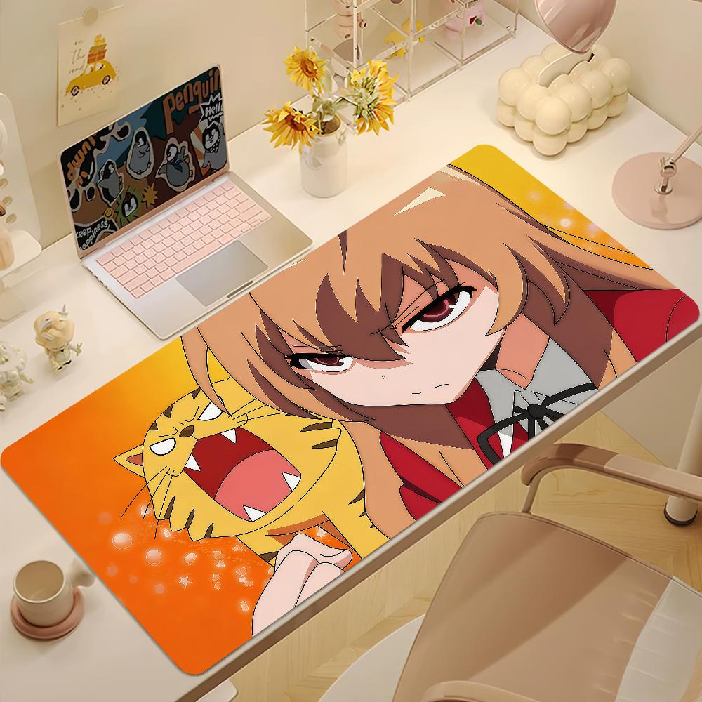 Cute Tiger Dragon Aisaka Taiga Mouse Pad Large Nonslip Lockedge Desktop Computer Desk Mat Keyboard Mousepad Office Game Student