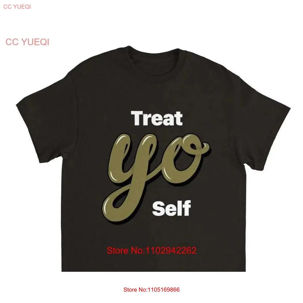 Treat Yo Self Parks And Recreation Inspired Shirt Heavyweight Crewneck T Vintage Graphic Top For Everyday Wear Fashion