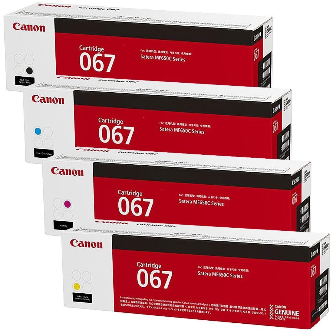 

[Set] CANON Genuine Toner Cartridge 067 4-color set (Black, Cyan, Magenta, Yellow) CRG-067 Compatible with MF656Cdw / MF654Cdw