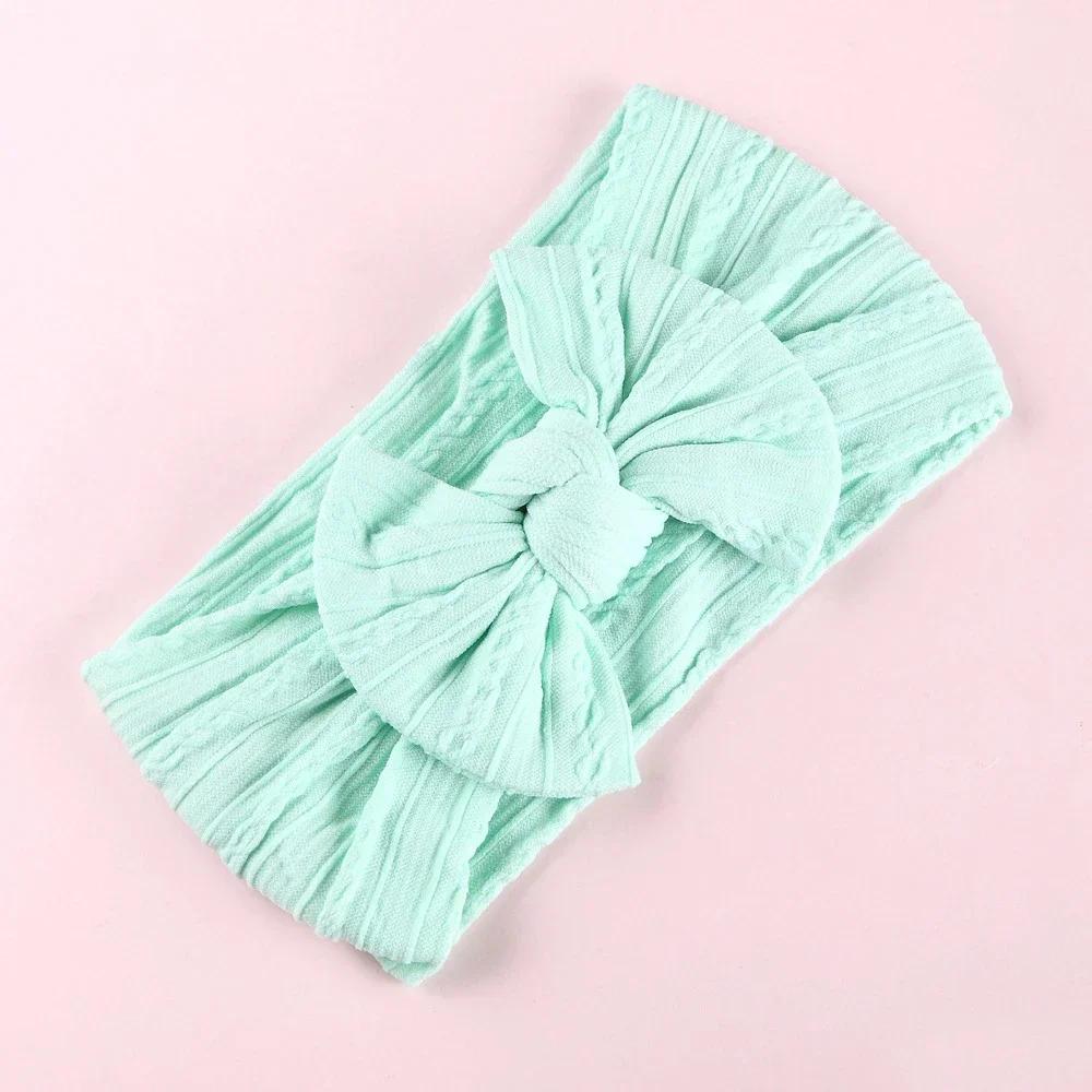 New Baby Headband Child Bowknot Headwear Cables Turban for Girl Hairbands Kids Elastic Bow Headwrap Infant Baby Hair Accessories