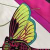 Used HERMES SOIES VOLANTES Hermes Silks Flying Silk Scarf Carr 90 Pink White Large Vintage