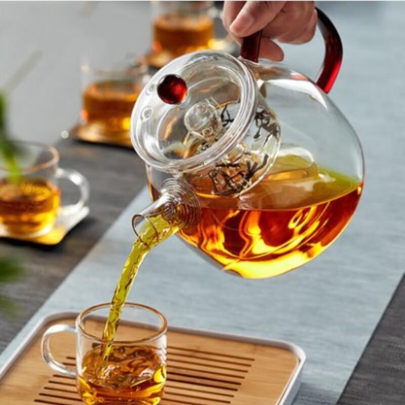 Heat-Resistant Glass Steaming Teapot