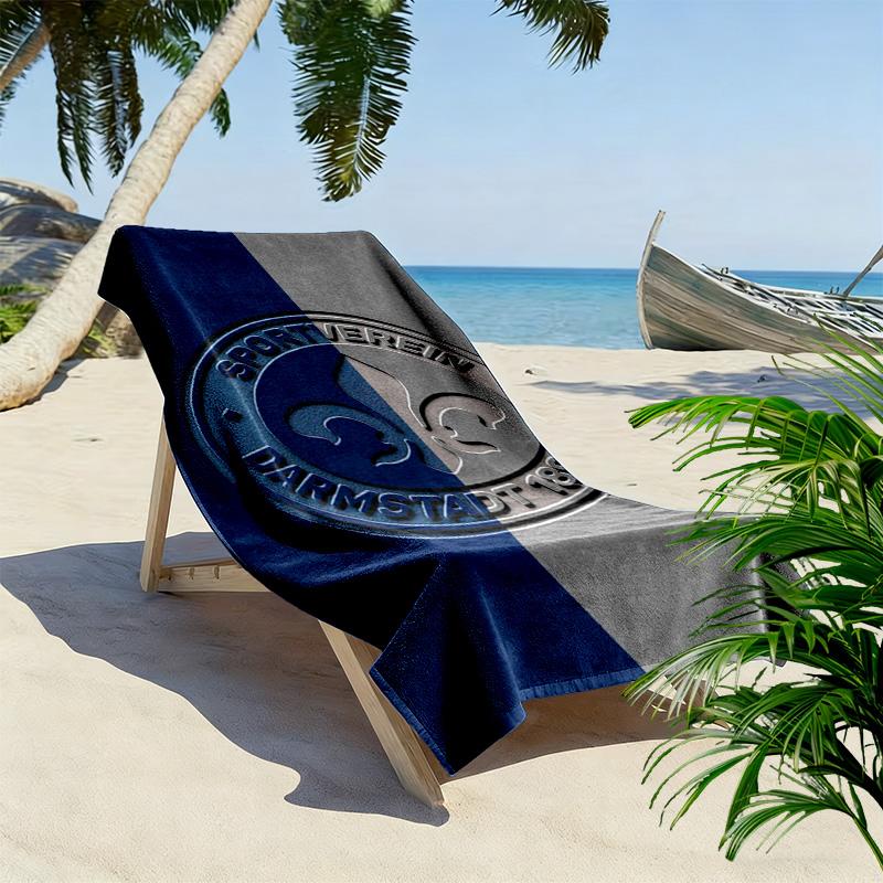 Asciugamano da Spiaggia Stampato SV Darmstadt 98, Asciugamano Grande Morbido ad Asciugatura Rapida per Spiaggia Campeggio Nuoto