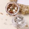 6 Colors Nail Art Mica Flakes Set, Irregular Metallic Gloss Mineral Slices, Shiny Nail Glitter Sequins for Nail Art Decoration