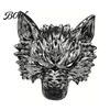 Comfortable Fit Animal Mask Halloween Wolf Mask, Embossed Werewolf Face for Cosplay Party, Lightweight Latex Adjustable Strap Adults, Trick
