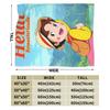 Heidi, Girl of the Alps  Blanket Quality Warm Soft  Throw Blanket Autumn Airplane Travel Bedroom Print Bedspread