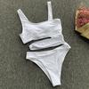 Sexy Solid One-piece Swimsuit One-piece Bikini Women's Hollow Swimsuit Beachwear Bikiini