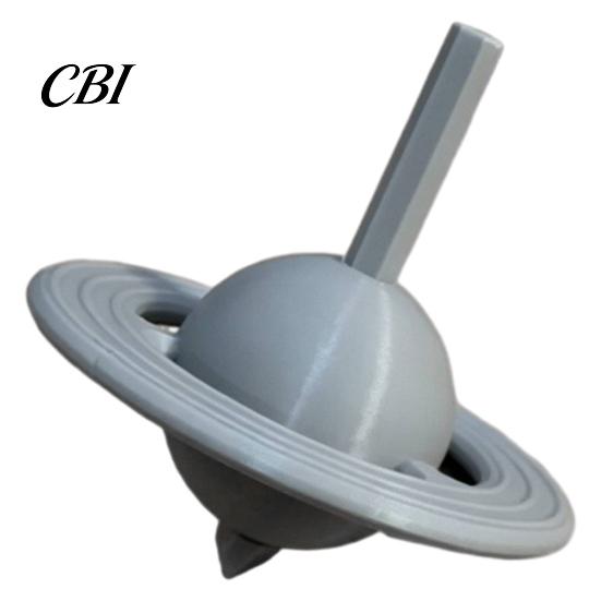 Artistic Home Decoration 3D Printed Gyro Toy, with Integrated Counterweight Base, Stable Desktop Mechanical Balance Model Ornament, Matte Surface