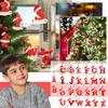 Christmas 26 Letter Hat Christmas Tree Decoration For Home 2023 Xmas Tree Ornament Gift Navidad Natal 2024