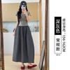 Tooling skirt women's new high-waisted thin a-word skirt drooping feeling small summer pumpkin dress