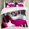 Rock Music Guitar Duvet Cover Bed Bedding Set For Double Home Textile Quilt Cover Pillowcases Bedroom Bedding Set (No Sheet)