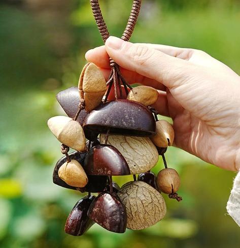 Nut Shell Hand Bells Meditation Diapason Hand Bell Mindfulness Yoga Relaxation Wind Chime Sound Healing Musical Instruments Bell