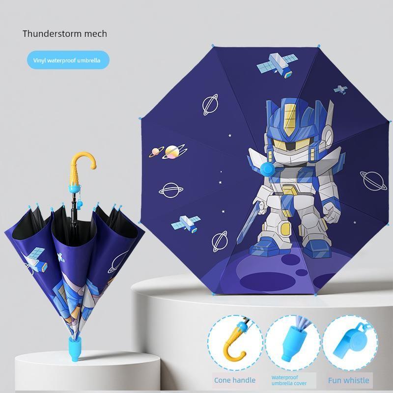 Children's Umbrella, Waterproof Cover for Kindergarten and Primary School Students, Safety Automatic Umbrella, Cute Cartoon for Boys and Girls