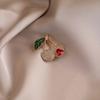 High-end Exquisite Fashion Love Cherry Brooch High-end Sense Women's Suit Pin Temperament Clothes Corsage Accessories