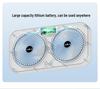 2026 Mini USB Rechargeable Wall-Mounted and Desktop Fan for Dorms and Homes
