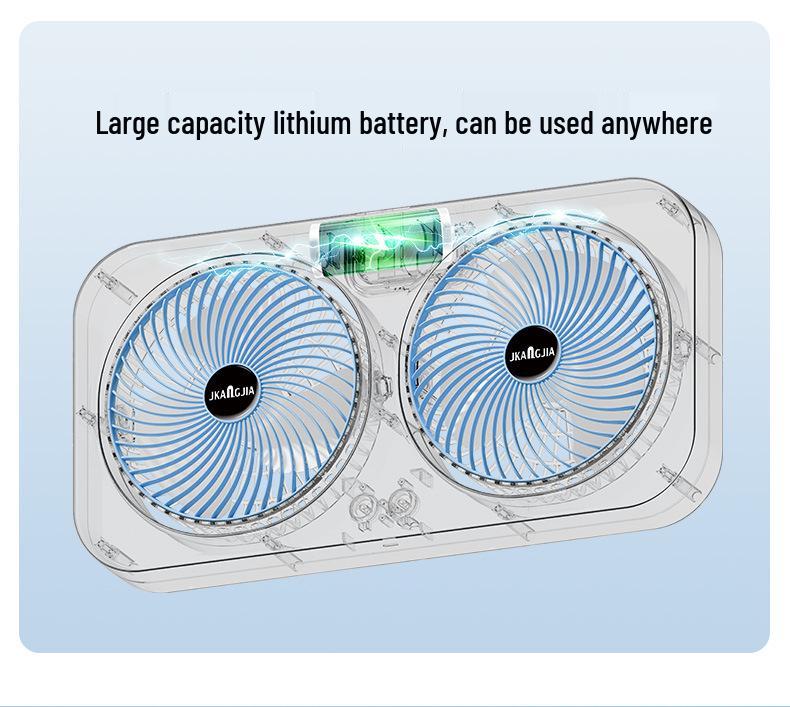 2026 Mini USB Rechargeable Wall-Mounted and Desktop Fan for Dorms and Homes